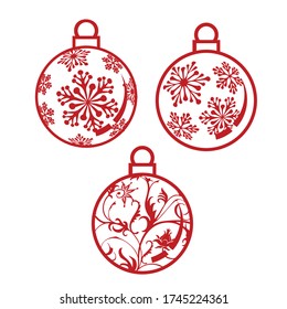 ball lamp for decoration tree vector design