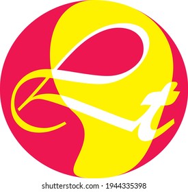 ball with letter L and T, for ball design or companies logo. 