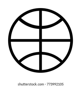   ball line icon