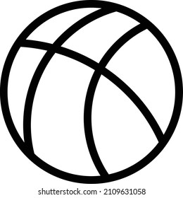 icono de línea de bola, trazo editable y color.