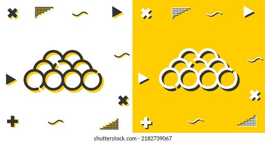 ball line icon. Simple outline style.ball linear sign. Vector illustration isolated on white background. Editable stroke EPS 10