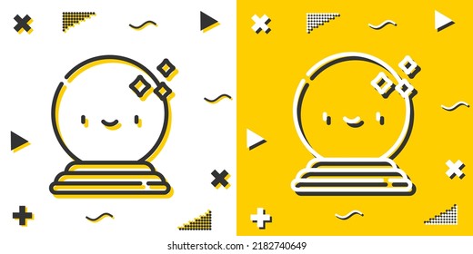 ball line icon. Simple outline style.ball linear sign. Vector illustration isolated on white background. Editable stroke EPS 10