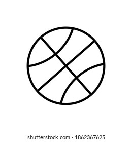 Ball line icon. sport symbol. simple design editable. design vector illustration