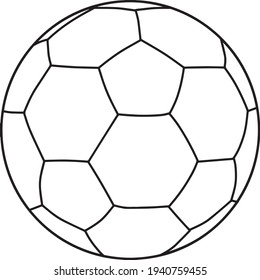 ilustración vectorial de línea de bola aislada en fondo blanco 