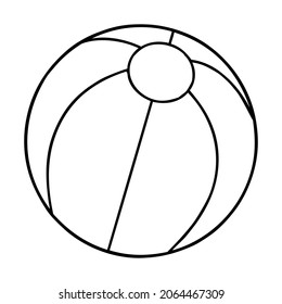 ball line vector illustration,isolated on white background,top view