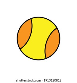 Ball lineal color icon. Table tennis icon. simple design editable. Design template vector