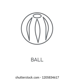 Ball linear icon. Ball concept stroke symbol design. Thin graphic elements vector illustration, outline pattern on a white background, eps 10.