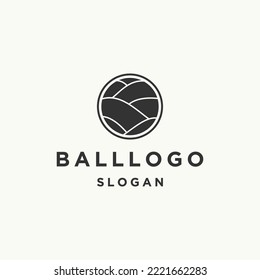 Ball logo icon design template 