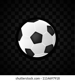 Ball logo icon poster design with black background