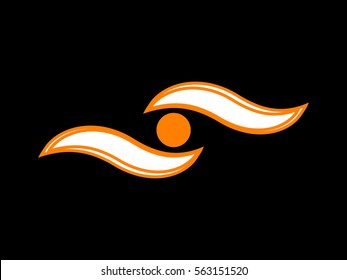 ball logo, icon, vector illustration eps10