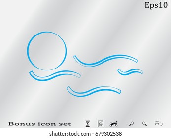 ball logo, icon a vector illustration eps10