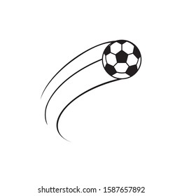 Soccer Moving Ball Icon Vector Sign Stock Vector (Royalty Free) 1473871865
