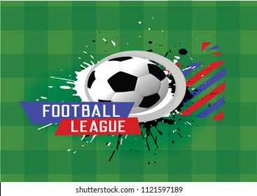 the ball logo that is above the soccer field