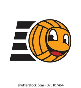 ball logo vector. character and cartoon of ball. 