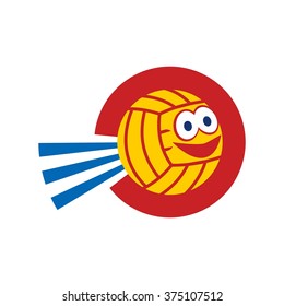 ball logo vector. character and cartoon of ball. 