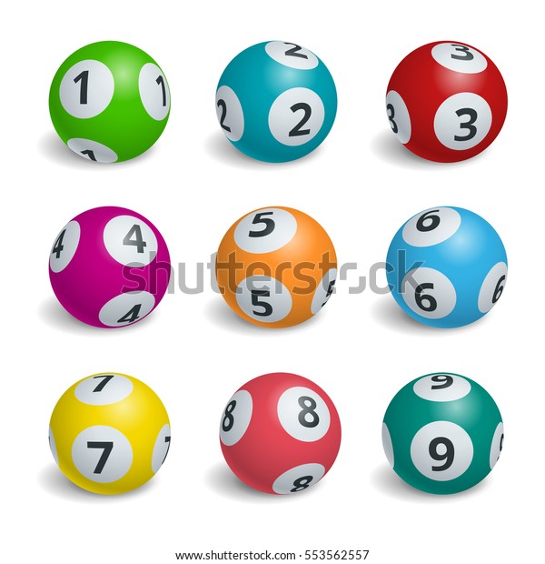 Ball Lottery Numbers Lotto Bingo Game Stock Vector (Royalty Free ...