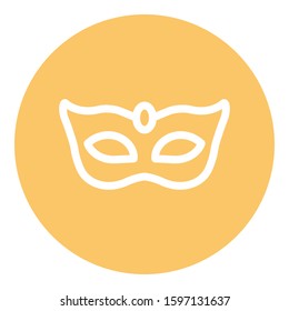 
Ball, mask, masquerade Isolated Vector icon which can easily modify or edit
