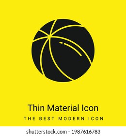 Icono mínimo de material amarillo brillante