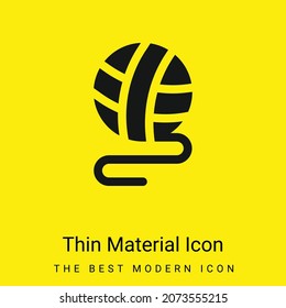 Ball minimal bright yellow material icon