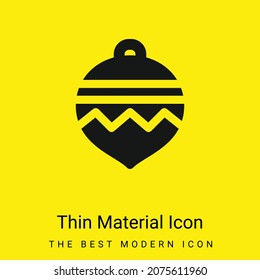 Ball minimal bright yellow material icon