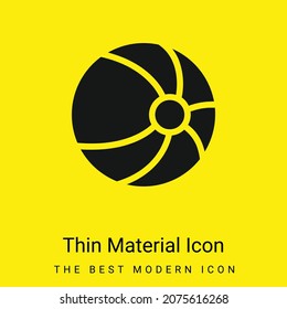 Ball-Minimal-Symbol für hellgelbes Material