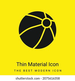 Icono mínimo de material amarillo brillante