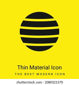 Icono mínimo de material amarillo brillante