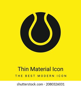 Icono mínimo de material amarillo brillante