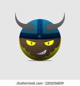 Ball Monster character vector illustration with unque Shape