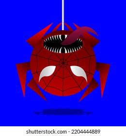 Ball Monster character vector illustration with unque Shape