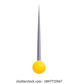 Ball needle icon. Cartoon of ball needle vector icon for web design isolated on white background