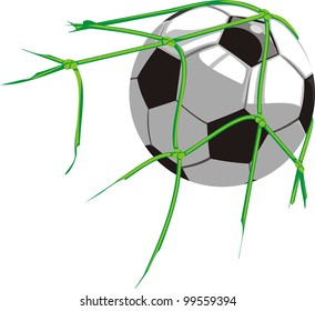 Ball In The Net - Football