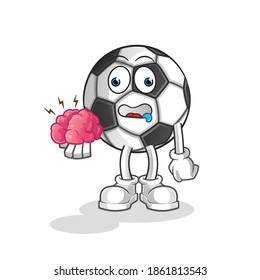  ball no brain vector. cartoon character
