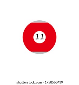 ball number icon vector illustration logo template