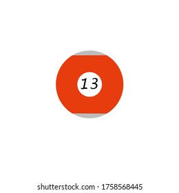 ball number icon vector illustration logo template