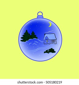 ball on the Christmas tree vector pattern