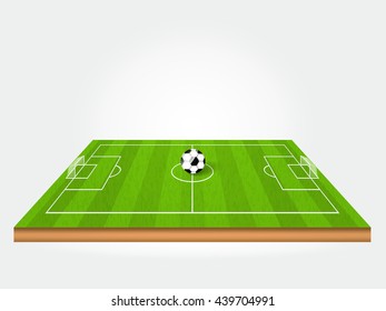 ball on green soccer field