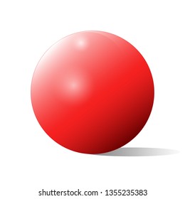 Ball on white background
