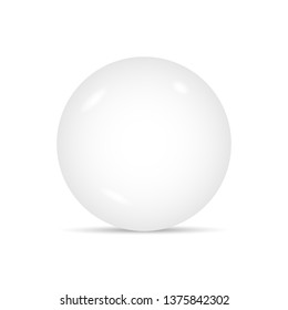 Ball On White Background