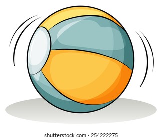 A ball on a white background