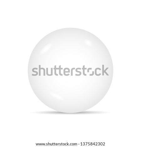 Ball on white background