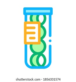 Ball Package Icon Vector. Outline Ball Package Sign. Isolated Contour Symbol Illustration