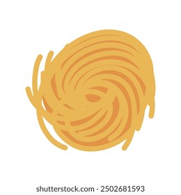 A ball of pasta food illustration