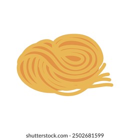 Una bola de ilustración de comida de pasta