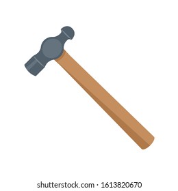 Ball peen hammer icon. Clipart image isolated on white background svg