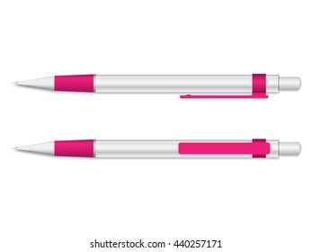 Ball pen Mock Up Vector Template