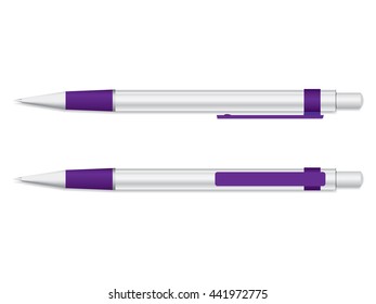 Ball pen Mock Up Vector Template