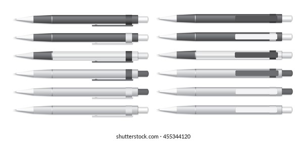 Ball pen Mock Up Vector Template