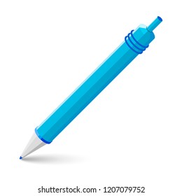 Ball pen. Vector illustration on white background