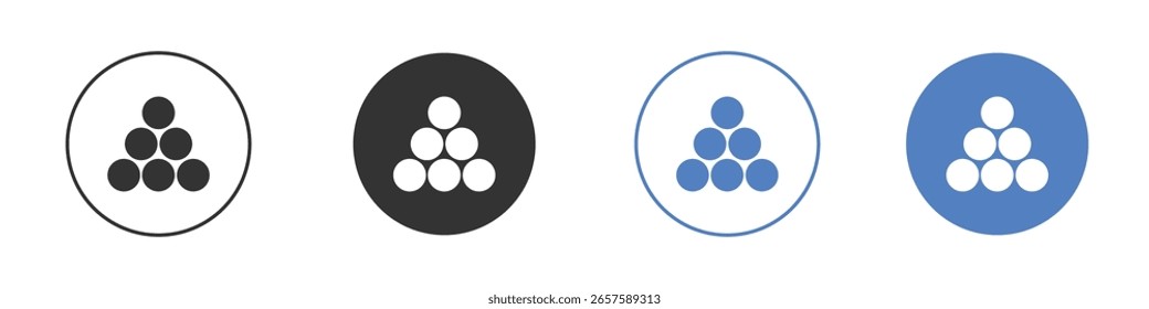 Kugelstapel Symbol Logo Grafik Designs